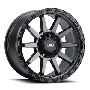 Thret Offroad Freeze 706 Wheels Rims 17x9 6x139.7 Sating Gray W/ Black Lip 0mm | 706NR-1790U0
