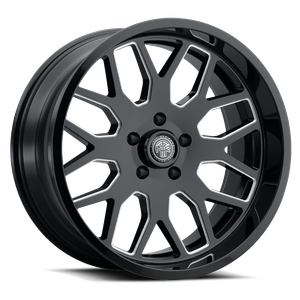 Thret Offroad Monarch 901 Wheels Rims 22x12 8x165.1 Gloss Black Milled -51mm | 901AD-2212V-51