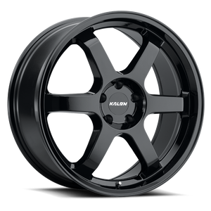 Kalon Suzuka 106 Wheels Rims 18x8 5x114.3 Gloss Black 38mm | KAL106A-1880F38