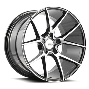 Savini BM14 Wheels Rims 22x9 Blank Custom Drilled Gloss Black Machined 15mm | BM14-22090000M1557