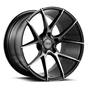 Savini BM14 Wheels Rims 22x10.5 Blank Custom Drilled Black W/ Double Dark Tint 15mm | BM14-22105000D1557