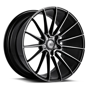 Savini BM16 Wheels Rims 19x8.5 Blank Custom Drilled Black W/ Double Dark Tint 15mm | BM16-19085000D1557