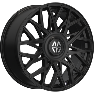Massiv 101 Wheels Rims 22x9 6x135 6x139.7 Gloss Black 25mm | MAS101-22930B-FC