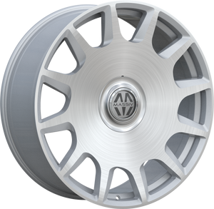 Massiv 927 Wheels Rims 26x10 5x127 5x139.7 Brushed Silver 13mm | MAS927-26106SBR-FC