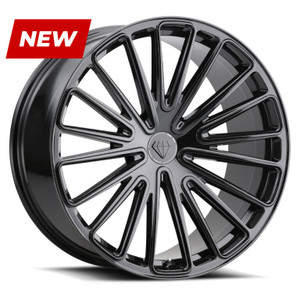 Blaque Diamond BD-715 Wheels Rims 20x10 Blank Custom Drilled Gloss Black 20mm | PW#751