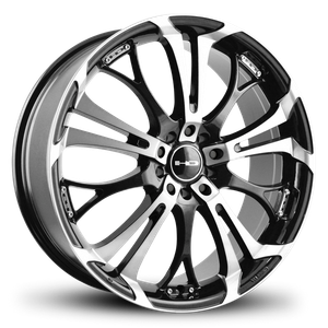 HD Spinout Wheels Rims 22x8.5 5x127 5x114.3 Gloss Black Machined 45mm | SO22855445BK