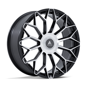Asanti AB051 Envoy Wheels Rims 22x10.5 Blank Custom Drilled Gloss Black w/ Machined Face 20mm | AB051BD22050020