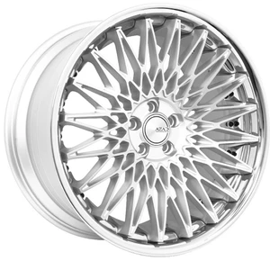 Azad AZSLS2.0 Wheels Rims 22x10.5 5x112 Brushed Silver With Stainless Lip 40mm | AZSLS2.0221055112+40BR/SSL