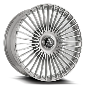 Azad AZV04 Wheels Rims 22x10.5 5x112 5x114.3 Brushed Silver 40mm | AZV04221055112/114.3+40BR/S