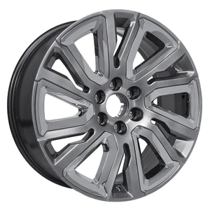 OE CV39 Wheels Rims 22x9 6x139.7 Hyper Silver With Chrome Inserts 28mm | CV39-22090-6550-28HS-ic-OEM