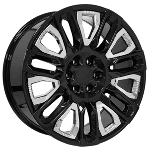 OE CV57 Wheels Rims 24x10 6x139.7 Chrome 31mm | CV57-24100-6550-31B-ic