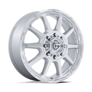 Fuel Dually D912 Circuit Dually Wheels Rims 20x8.25 8x200 Gloss Silver w/ Machined Face 105mm | D912208292
