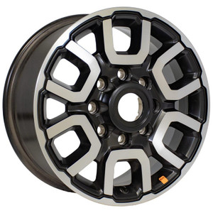 OE DG76 Wheels Rims 18x8 8x165.1 Gunmetal With Polished Face 57mm | DG76-18080-8650-57PG-OEM