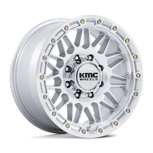 KMC KM555 Attack Wheels Rims 18x9 8x170 Gloss Silver w/ Machined Face 18mm | KM555SD18908718