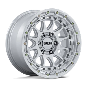 KMC KM556 Crux Wheels Rims 20x9 6x139.7 Gloss Silver w/ Machined Face 1mm | KM556SD20906801