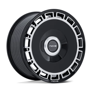 Niche NC287 Venice Wheels Rims 20x9 5x108 5x112 Gloss Black w/ Machined Face 45mm | NC287BD20902245