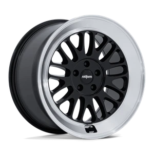 Rotiform RC214 SCP Wheels Rims 18x9.5 5x114.3 Gloss Black w/ Diamond Cut Lip 38mm | RC214BE18951238