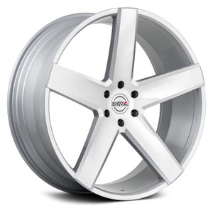 Heavy Hitters HH15 Wheels Rims 24x10 6x139.7 Platinum Silver Milled 15mm | HH15-2410XX15LPP