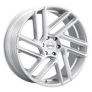 Heavy Hitters HH6 Wheels Rims 24x10 6x139.7 Platinum Silver Milled 30mm | HH6-2410XX30LPP
