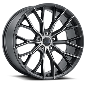 Mach MF.10 Wheels Rims 20x10 Blank Custom Drilled Matte Carbon Black w/ Undercut 25mm | MF10-2010Z25FMCBL