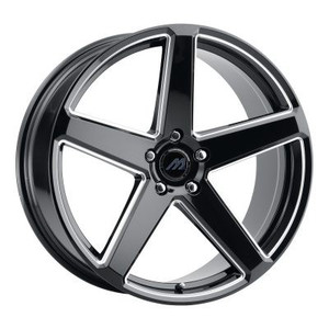 Mach MF.15 Wheels Rims 20x10.5 Blank Custom Drilled Gloss Black Milled w/ Undercut 42mm | MF15-2015Z42FGBMX