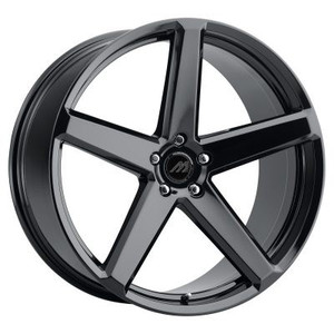 Mach MF.15 Wheels Rims 22x9 Blank Custom Drilled Gloss Black w/ Undercut 10mm | MF15-2290Z10FGLBL