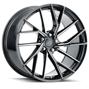 Mach MF.4 Wheels Rims 20x9 Blank Custom Drilled Gloss Black Milled w/ Undercut 10mm | MF4-2090Z10FGBMX