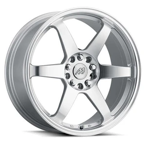 Mach MP.60 Wheels Rims 18x8 5x114.3 5x120 Arctic Silver w/ Machined Face And Lip 35mm | MP60-1880L35FASFL