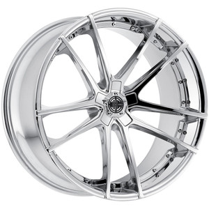 2Crave No.34 Wheels Rims 20x8.5 5x114.3 Chrome 35mm | N34-2085LL35JC