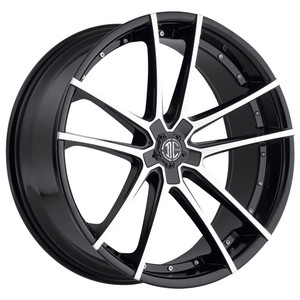 2Crave No.34 Wheels Rims 20x8.5 Blank Custom Drilled Gloss Black w/ Machined Face 15mm | N34-2085Z15JB