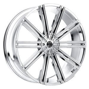 2Crave No.37 Wheels Rims 22x8.5 5x115 5x120 Chrome 10mm | N37-2285Q10JC