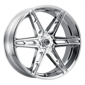 2Crave No.46 Wheels Rims 22x9.5 Blank Custom Drilled Chrome 30mm | N46-2295Z30PC