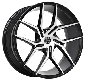 2Crave No.51 Wheels Rims 18x8 Blank Custom Drilled Gloss Black w/ Machined Face 35mm | N51-1880Z35FB