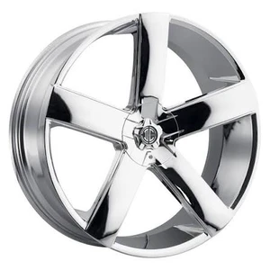 2Crave No.65 Wheels Rims 24x10 Blank Custom Drilled Chrome 15mm | N65-2410Z15MC