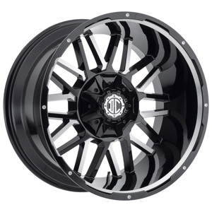 Xtreme NX-12 Wheels Rims 20x9 5x139.7 5x150 Midnight Black Milled With Undercut 0mm | NX12-2090TQ+0TBXG
