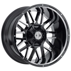 Xtreme NX-12 Wheels Rims 22x12 Blank Custom Drilled Midnight Black Milled With Undercut -44mm | NX12-2212ZS-44PBXG
