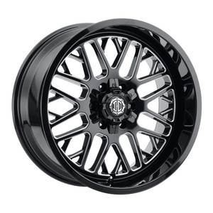 Xtreme NX-19 Wheels Rims 20x10 Blank Custom Drilled Midnight Black Milled -12mm | NX19-2010ZS-12PBX