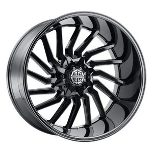Xtreme NX-26 Wheels Rims 22x10 Blank Custom Drilled Midnight Black -25mm | NX26-2210ZL-25XMB
