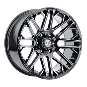 Xtreme NX-27 Wheels Rims 20x10 Blank Custom Drilled Midnight Black Milled -12mm | NX27-2010ZS-12PBX