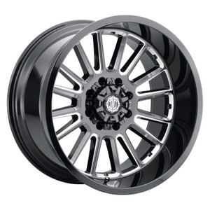 Xtreme NX-28 Wheels Rims 20x10 6x135 6x139.7 Midnight Black Milled -25mm | NX28-2010Y-25RBX