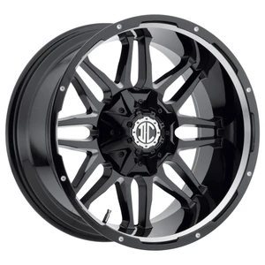 Xtreme NX-9 Wheels Rims 20x10 Blank Custom Drilled Midnight Black Milled With Undercut -25mm | NX9-2010ZS-25PBXG