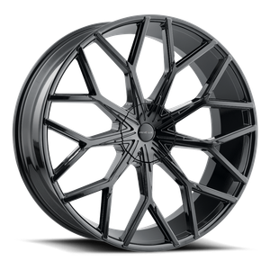 Prive Lux PL.19 Wheels Rims 22x9.5 Blank Custom Drilled Gloss Black 15mm | PL19-2295Z15MGB