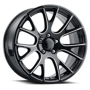 Replica Tech RT-10 Wheels Rims 20x11 5x115 Gloss Black Milled 27mm | RT10-2011HH27EBX