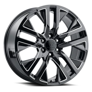 Replica Tech RT-15 Wheels Rims 22x9 6x139.7 Gloss Black Milled 28mm | RT15-2290XX28LBX