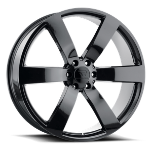 Replica Tech RT-17 Wheels Rims 26x10 6x139.7 Gloss Black 30mm | RT17-2610XX30LGB