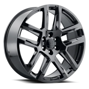 Replica Tech RT-25 Wheels Rims 22x9 6x139.7 Gloss Black 24mm | RT25-2290XX24LGB