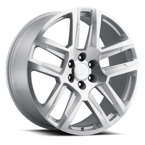Replica Tech RT-25 Wheels Rims 22x9 6x139.7 Silver w/ Machined Face 24mm | RT25-2290XX24LSM