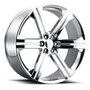 Replica Tech RT-43 Wheels Rims 22x9 6x139.7 Chrome 24mm | RT43-2290XX24LCH