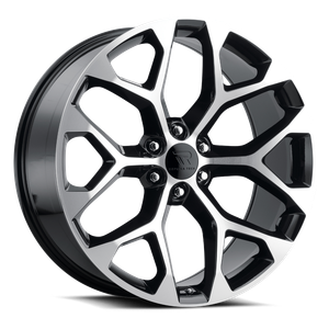 Replica Tech RT-8 Wheels Rims 26x10 6x139.7 Gloss Black w/ Machined Face 24mm | RT8-2610XX24LBM