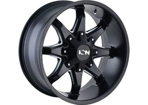 Ion 181 Wheels Rims 20x9 8x180 Satin Black Milled 0mm | EC 181-2978M